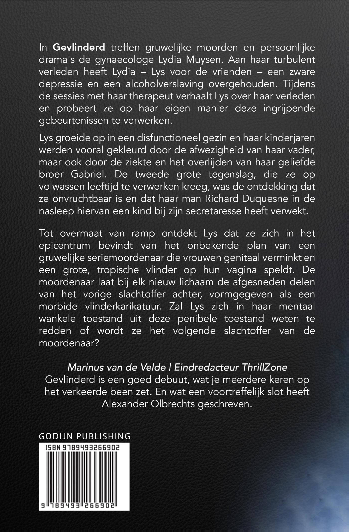 Achterkant van Gevlinderd