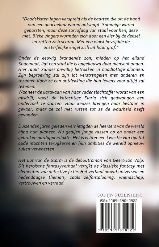 Achterkant van Het lot van de storm