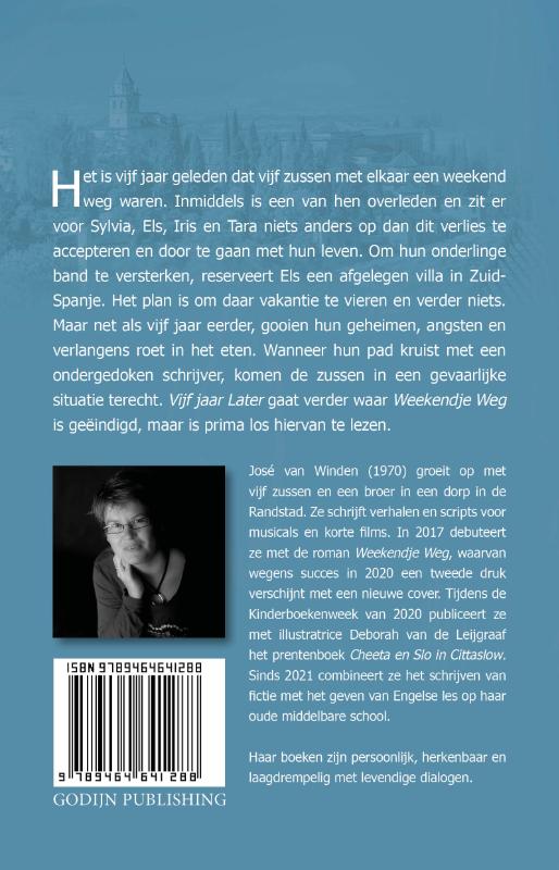 Achterkant van Vijf jaar later