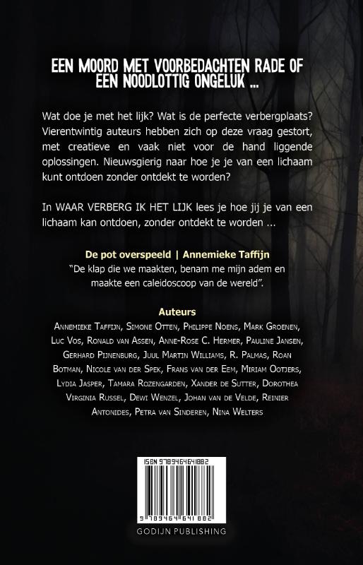 Achterkant van Waar verberg ik het lijk
