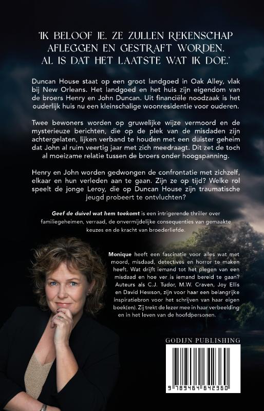 Achterkant van Geef de duivel wat hem toekomt