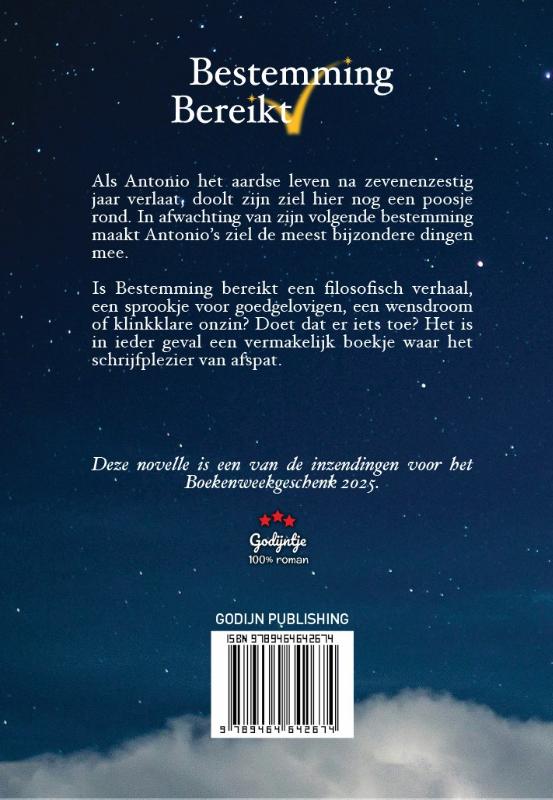 Achterkant van Bestemming bereikt