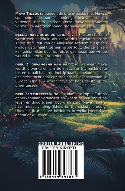 Achterkant van Maya trilogie