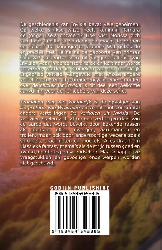 Achterkant van Kronieken van een koninkrijk