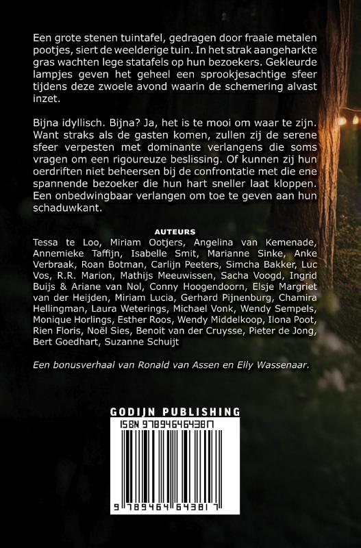 Achterkant van Het tuinfeest
