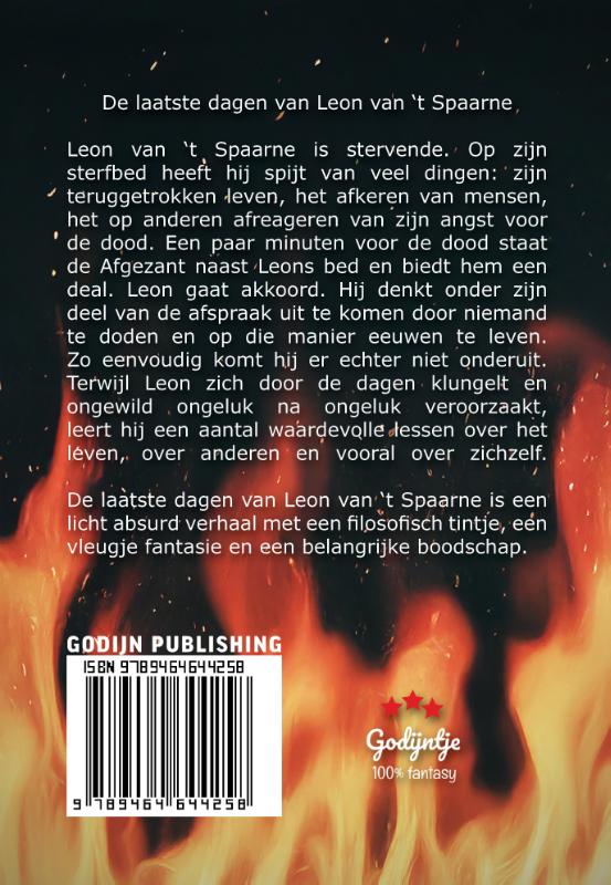 Achterkant van De laatste dagen van Leon van 't Spaarne