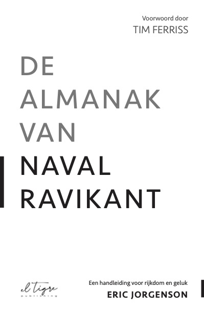 Achterkant van De almanak van Naval Ravikant
