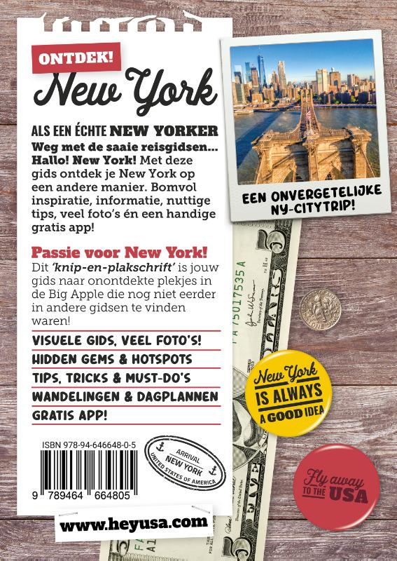 Achterkant van Hallo! New York