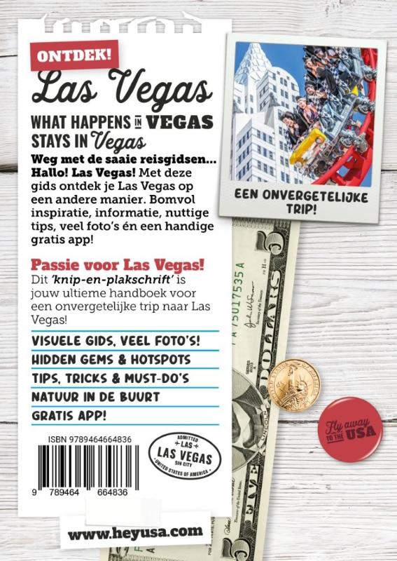 Achterkant van Hallo! Las Vegas