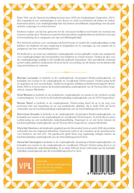 Achterkant van Leerboek pediatrie voor verpleegkundigen