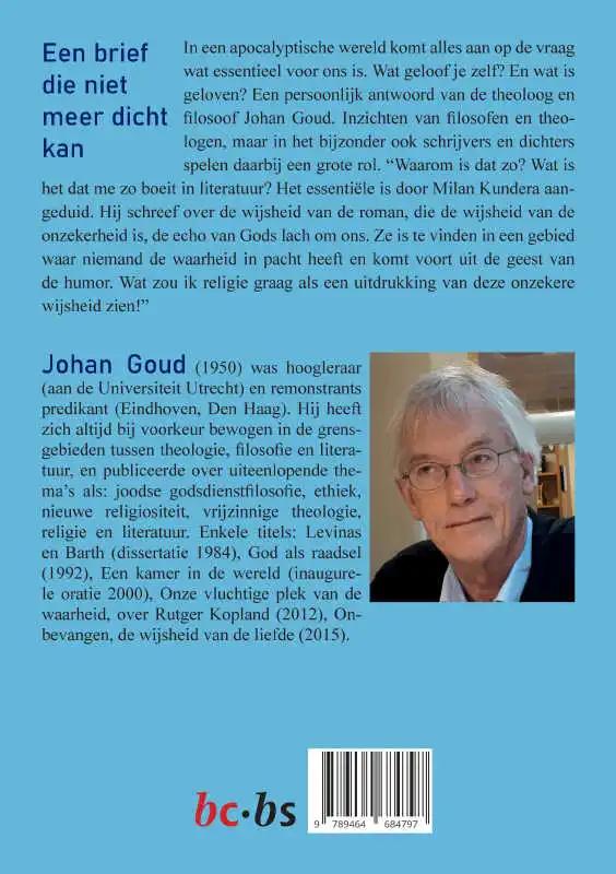 Achterkant van Een brief die niet meer dicht kan
