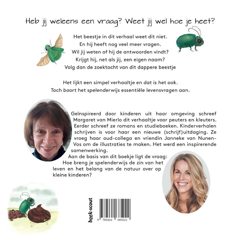 Achterkant van Beestje klein, wil iets zijn