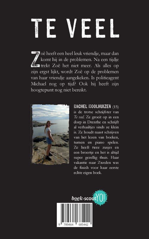 Achterkant van Te veel