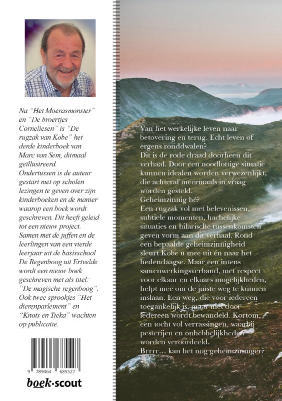 Achterkant van De rugzak van Kobe