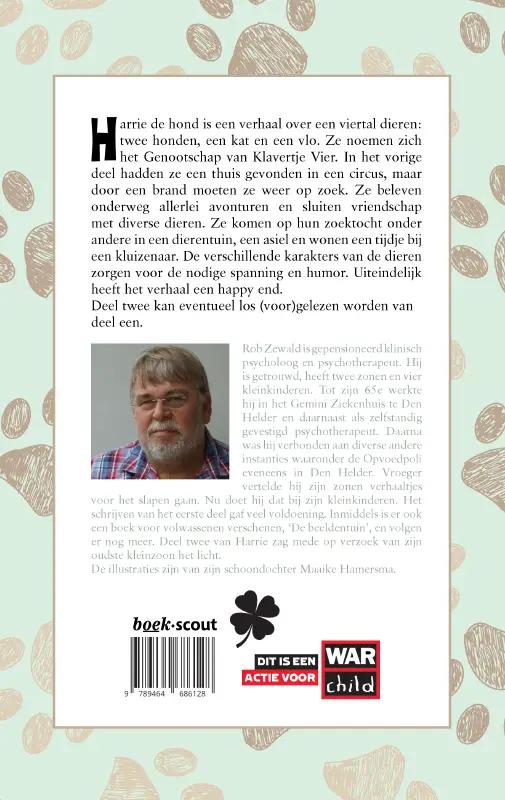 Achterkant van Harrie de Hond