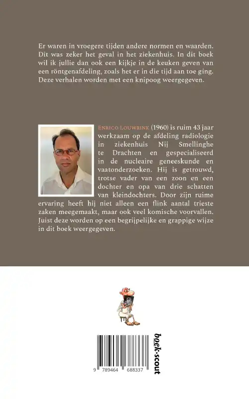 Achterkant van De röntgenafdeling komisch doorgelicht