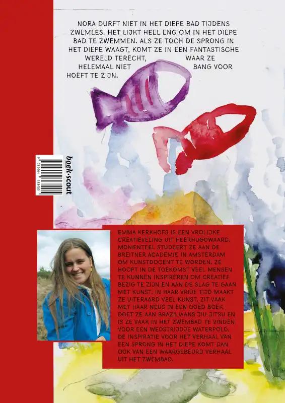 Achterkant van Sprong in het diepe