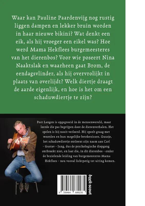 Achterkant van Mama Hekflees presenteert: Guusje, het schaduwdiertje