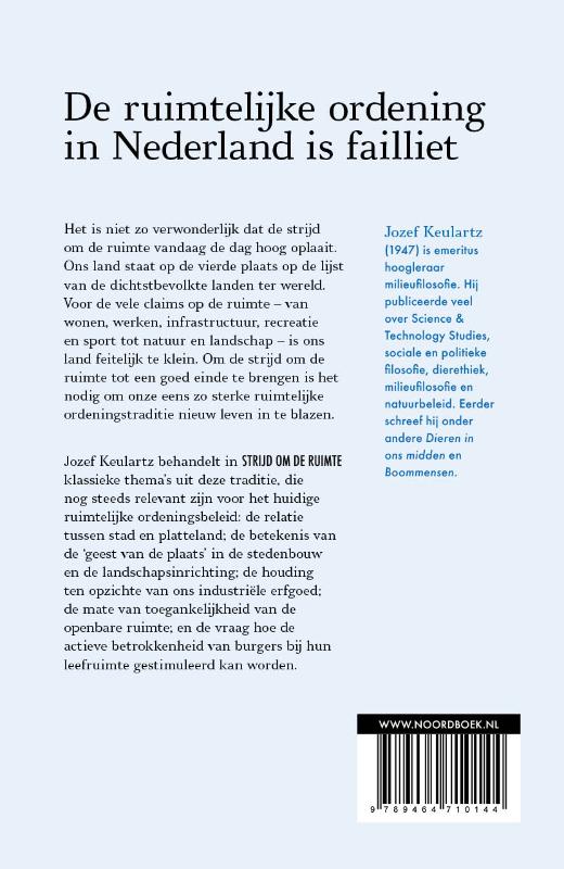 Achterkant van Strijd om de ruimte