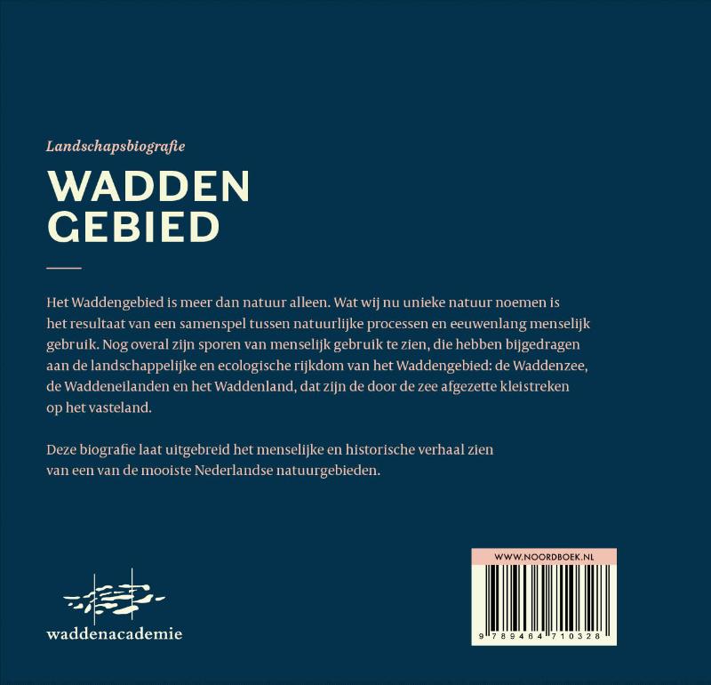 Achterkant van Landschapsbiografie Waddengebied