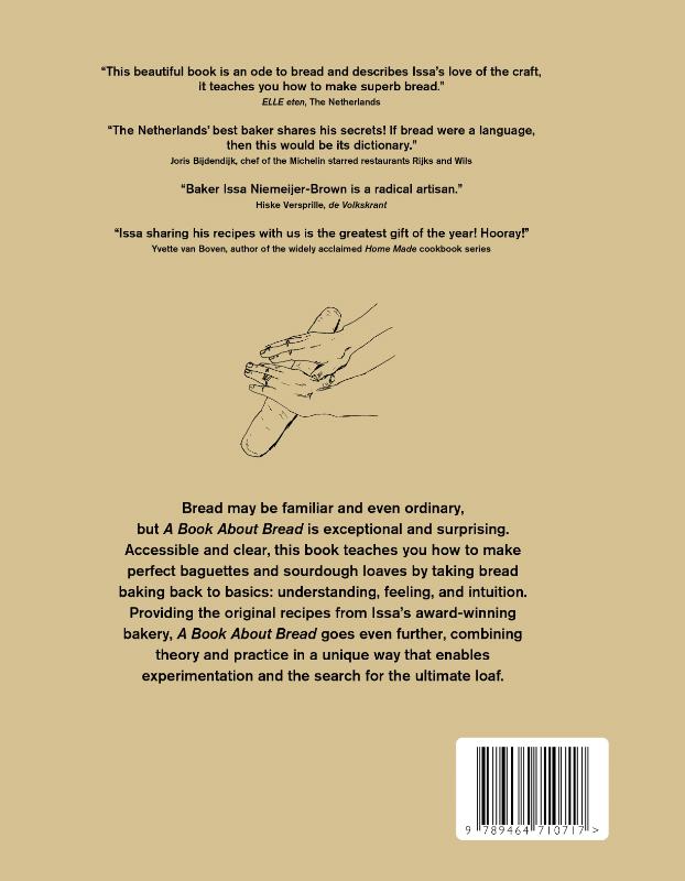 Achterkant van A Book About Bread