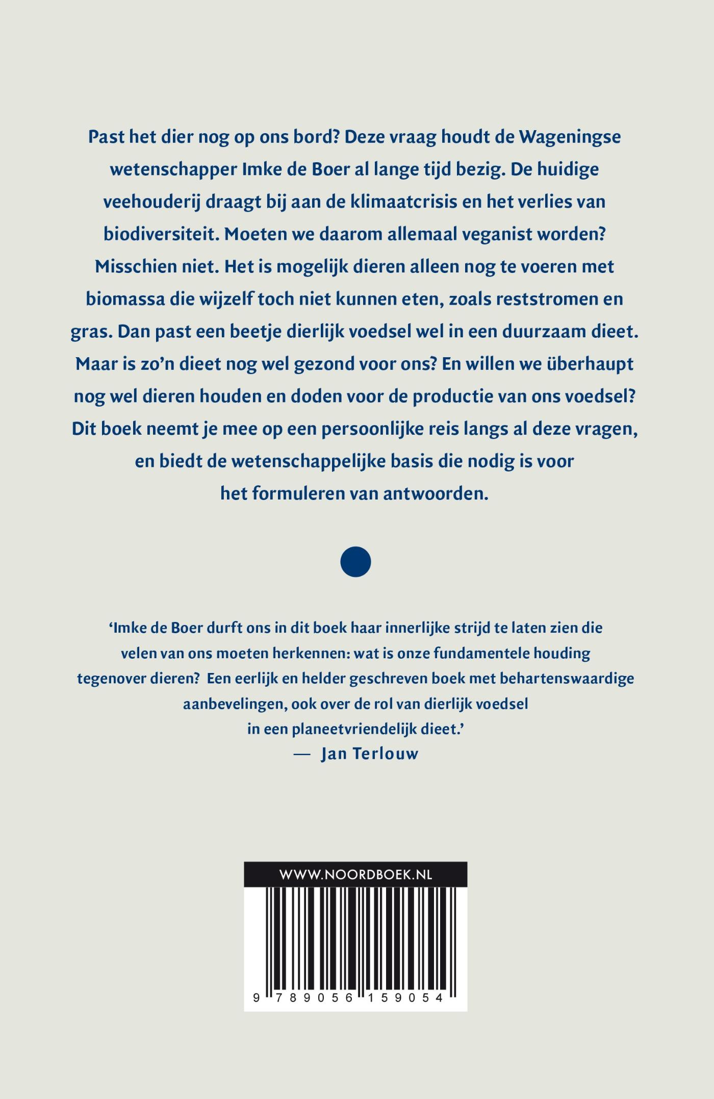 Achterkant van Past het dier nog op ons bord?