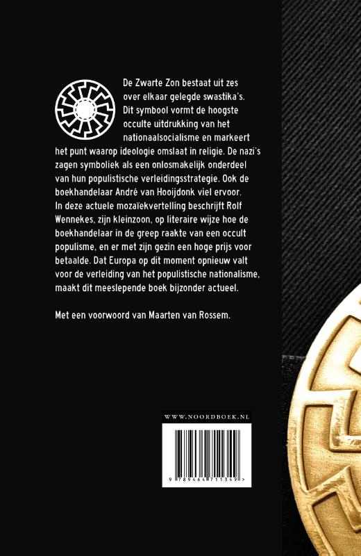 Achterkant van Onder de zwarte zon