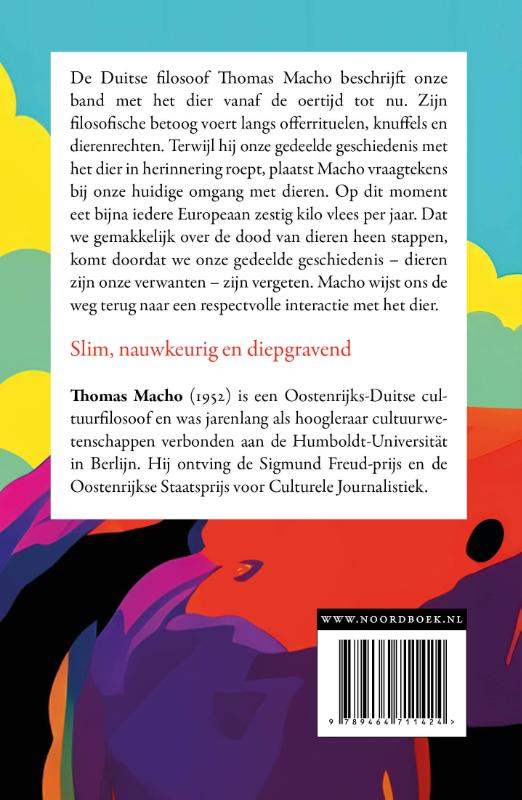 Achterkant van Waarom we dieren eten