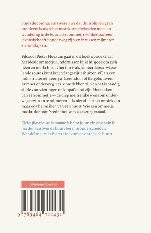 Achterkant van Kleine filosofie van het ommetje