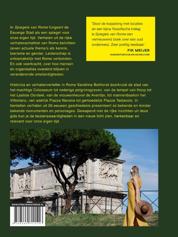Achterkant van Spiegels van Rome