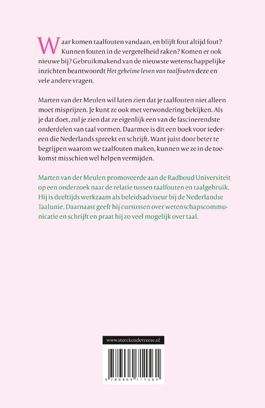 Achterkant van Het geheime leven van taalfouten