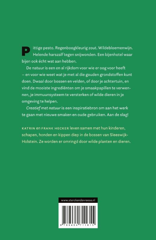 Achterkant van Creatief met natuur
