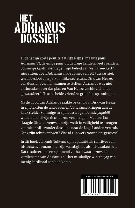 Achterkant van Het Adrianus-dossier