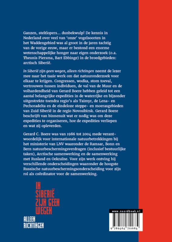 Achterkant van In Siberië zijn geen wegen, alleen richtingen