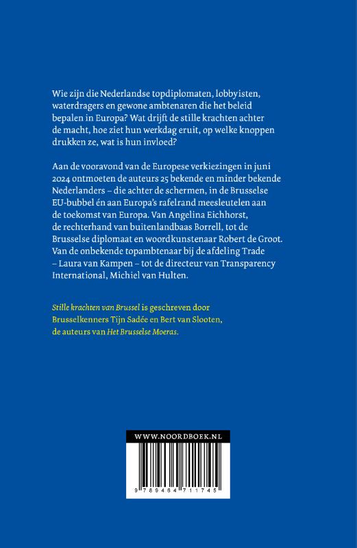 Achterkant van Stille krachten van Brussel