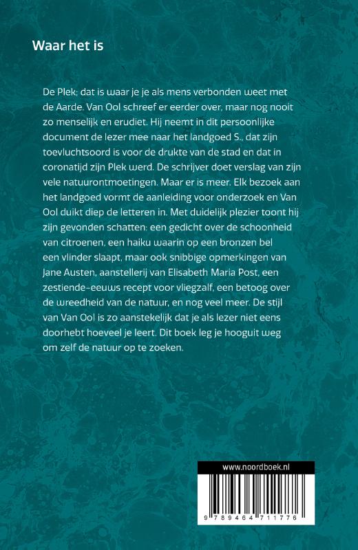 Achterkant van Waar het is