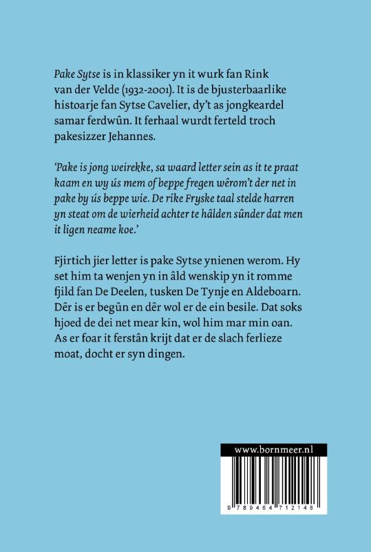Achterkant van Pake Sytse