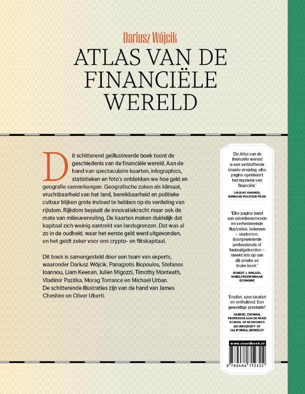 Achterkant van Atlas van de financiële wereld