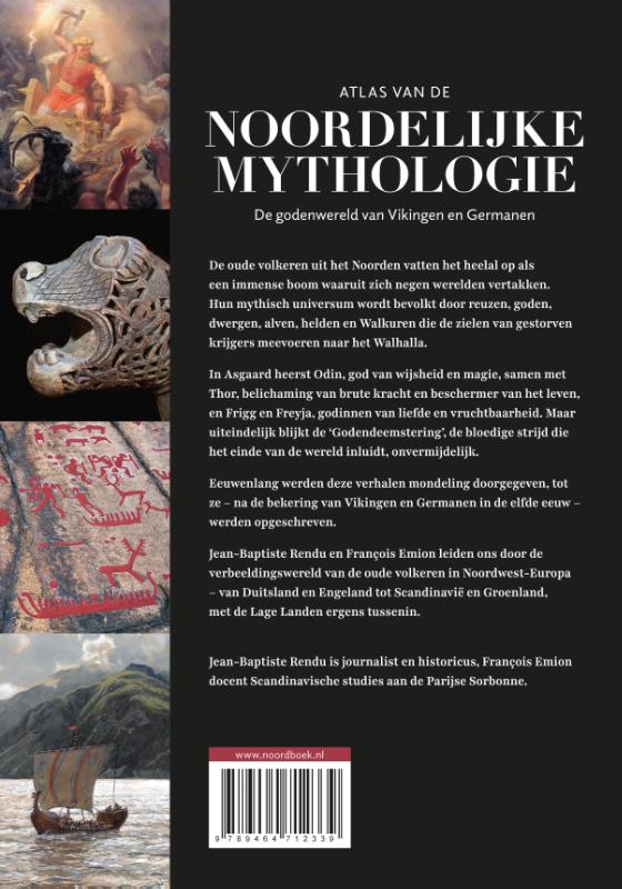 Achterkant van Atlas van de noordelijke mythologie