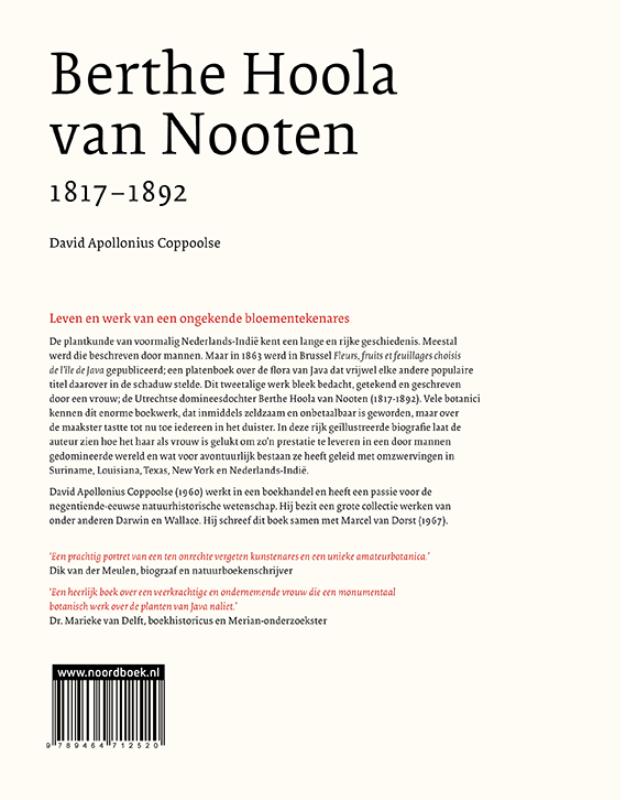 Achterkant van Berthe Hoola van Nooten (1817-1892)