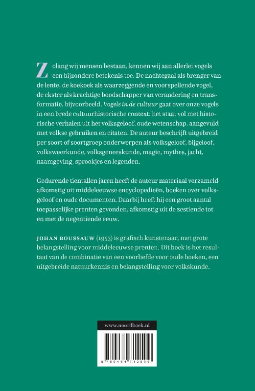 Achterkant van Vogels in de cultuur