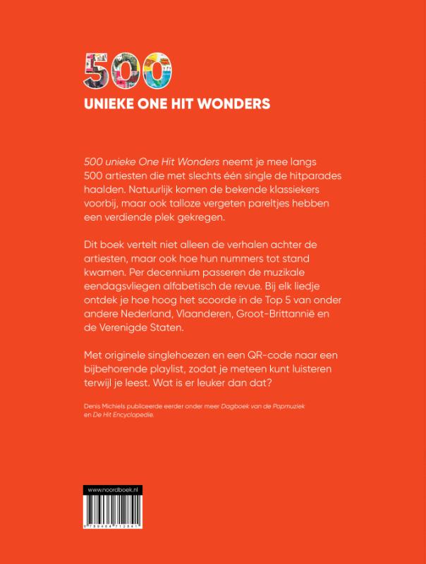 Achterkant van 500 unieke One Hit Wonders