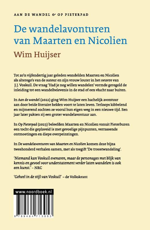 Achterkant van De wandelavonturen van Maarten en Nicolien