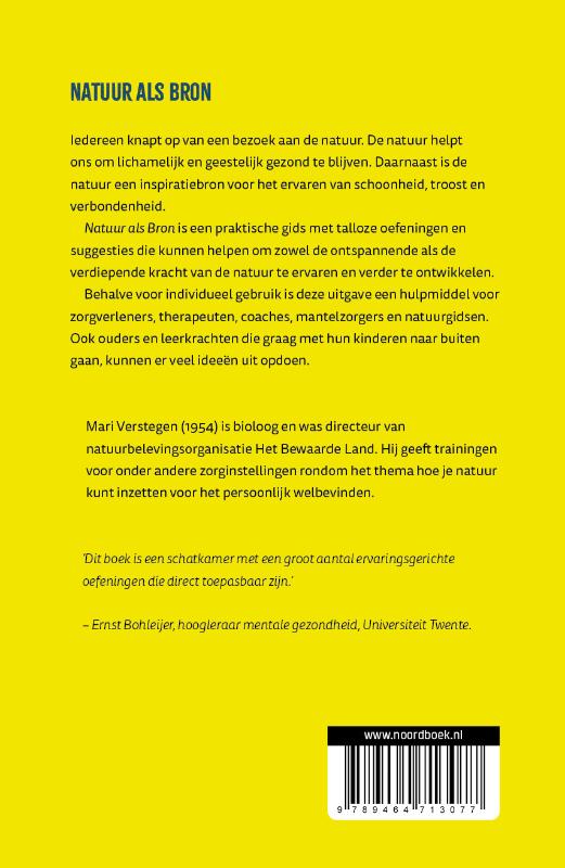 Achterkant van Natuur als bron