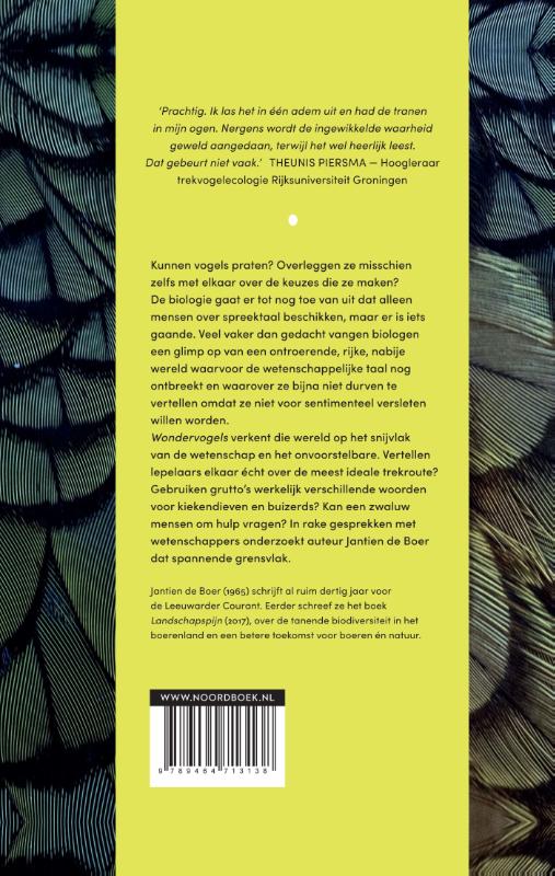 Achterkant van Wondervogels