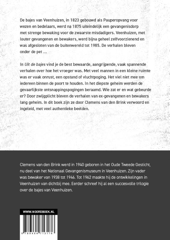 Achterkant van Uit de bajes