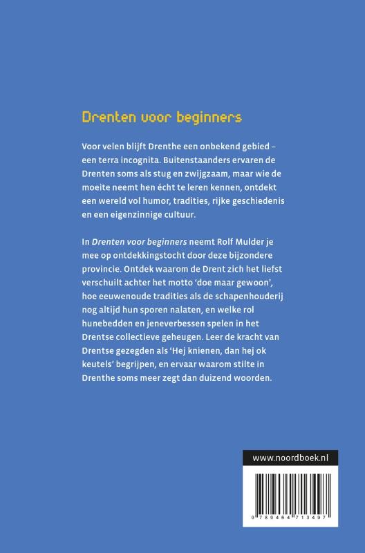 Achterkant van Drenten voor beginners