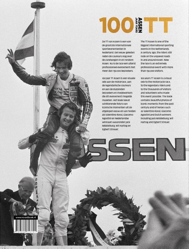 Achterkant van 100 jaar TT Assen