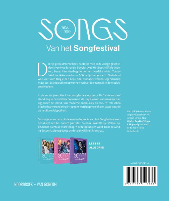 Achterkant van Songs van het Songfestival (1956-1990)