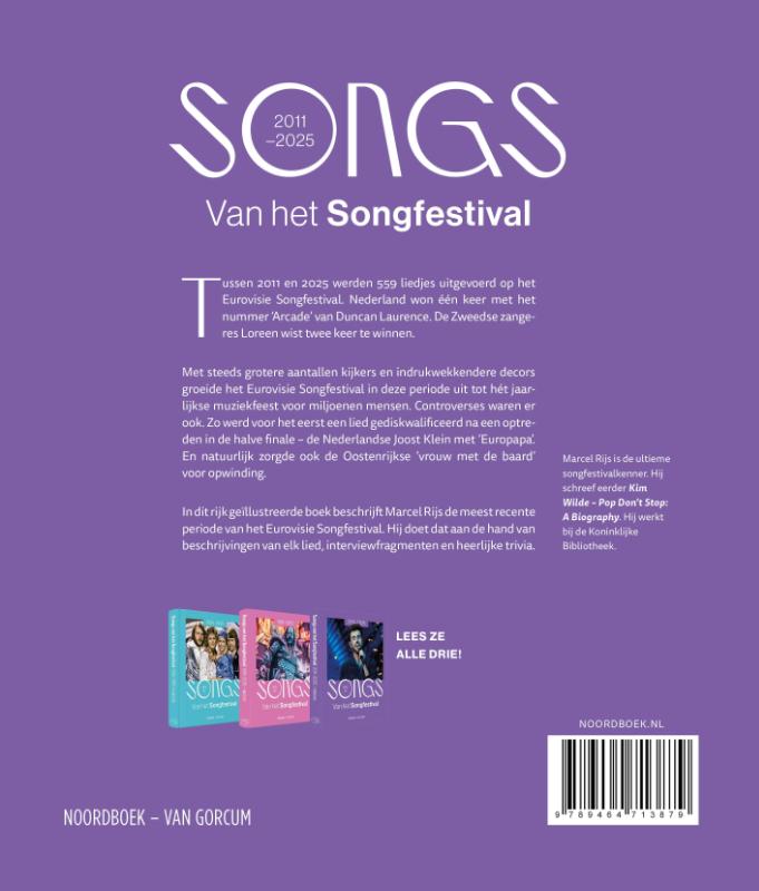 Achterkant van Songs van het Songfestival (2011-2025)